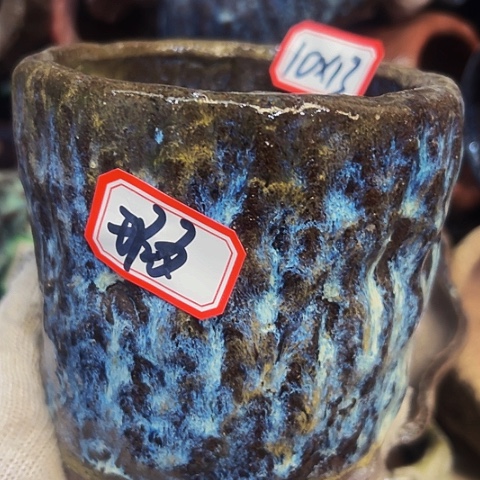 红陶粗陶花盆手工