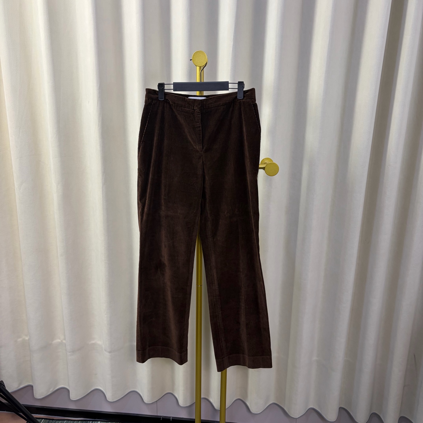 99新 MaxMara 棕色灯芯绒长裤 42码 99新