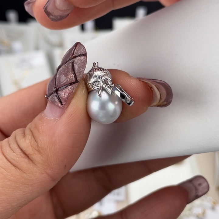 海水珍珠颈饰银S925镶嵌