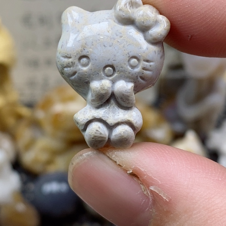 颈饰未镶嵌硅化珊瑚（珊瑚玉）小