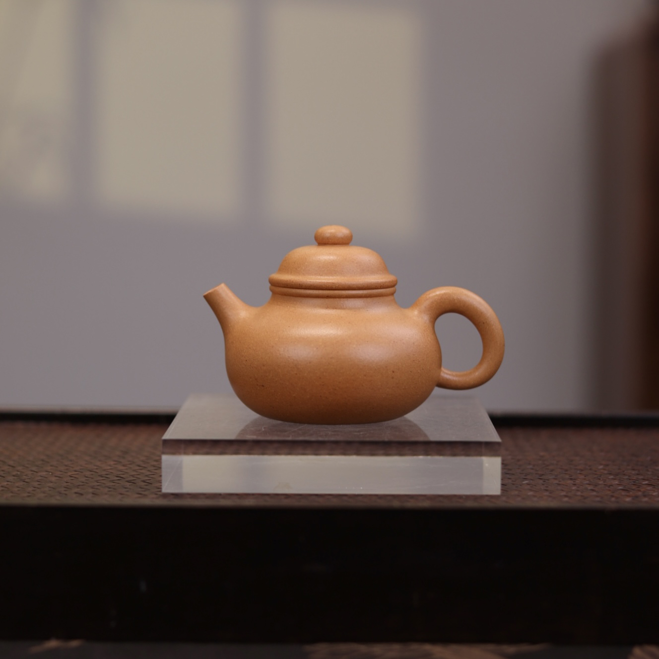 【容天】黄龙山老宕口黄金段泥 150cc 全手工制作紫砂壶 沈希慧作品