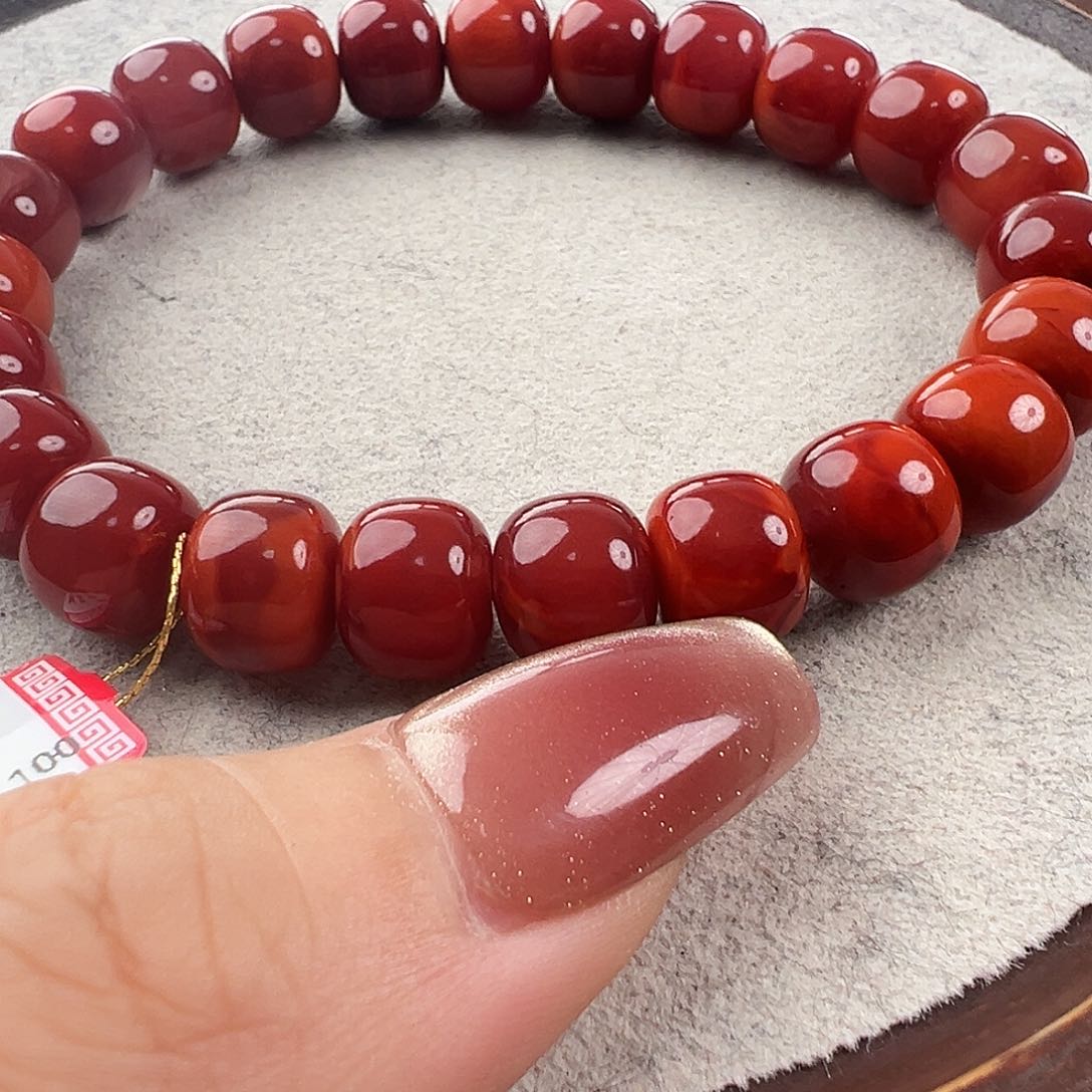 南红玛瑙手串未镶嵌