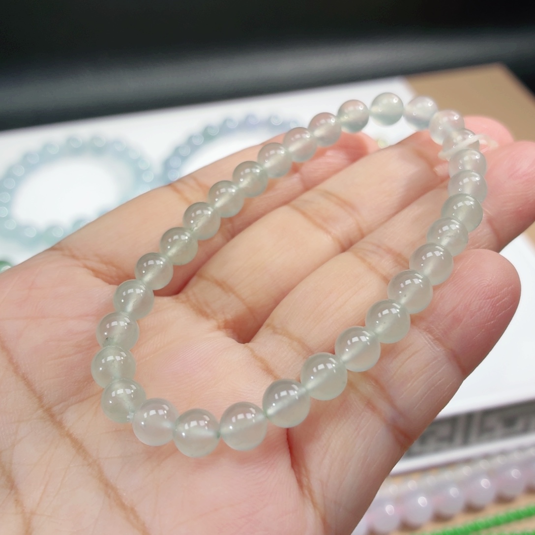 翡翠未镶嵌手链卡6