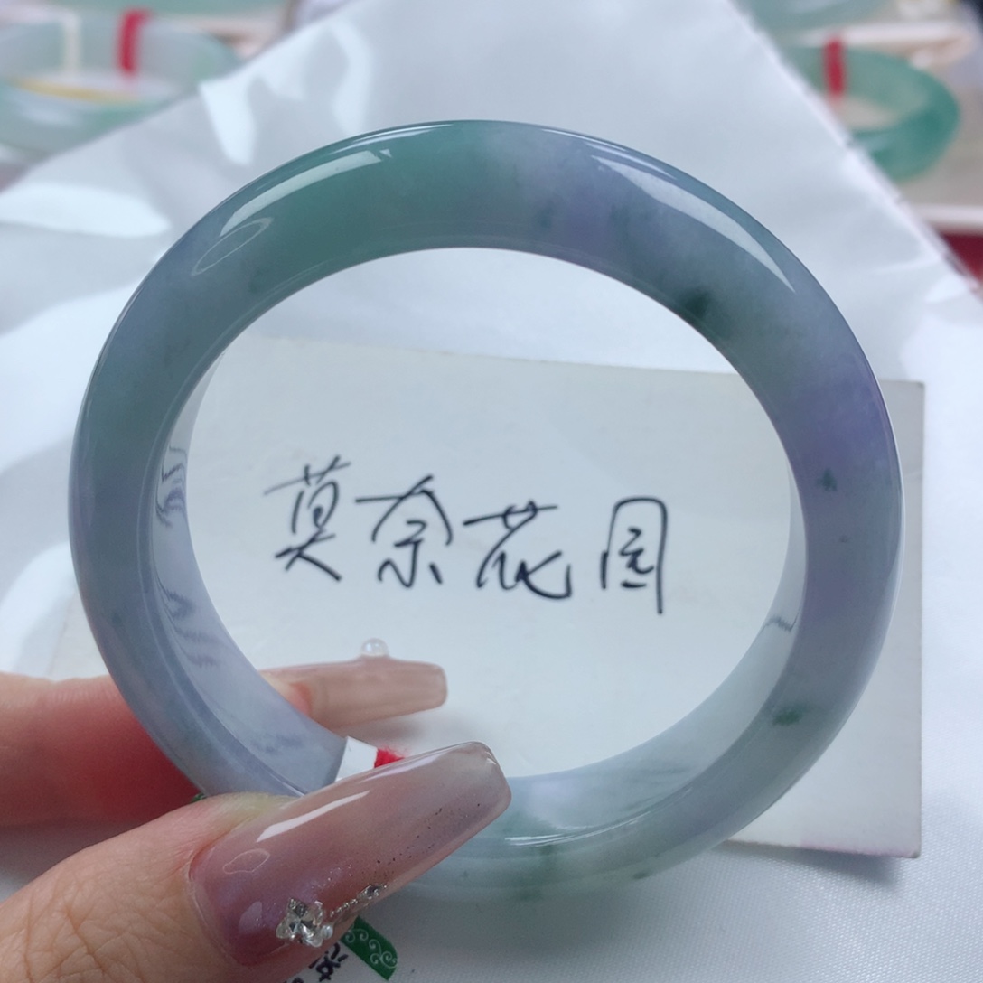 未镶嵌手镯翡翠缅甸天然翡翠A货54.7