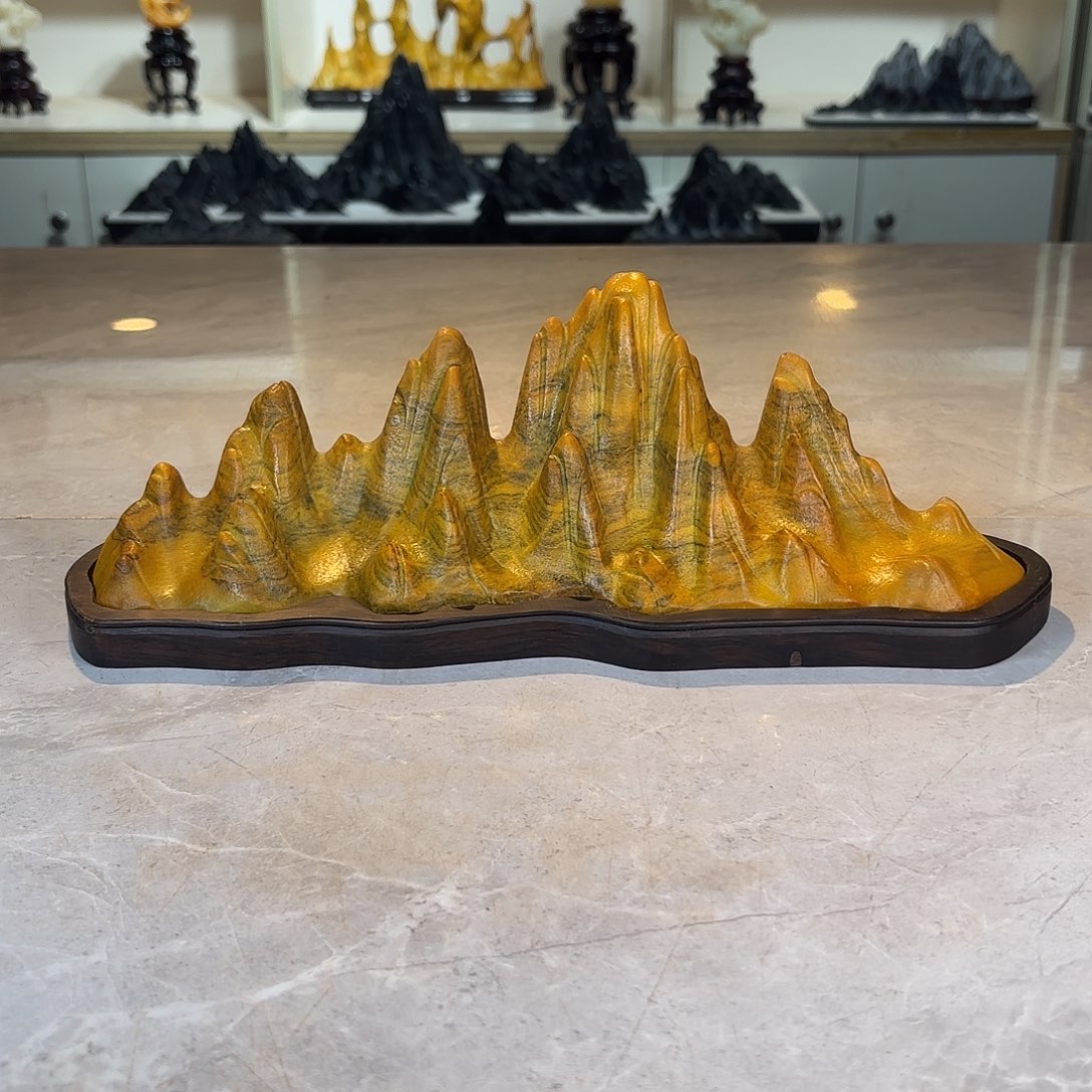 A***M陶灵璧石手工雕刻奇石摆件