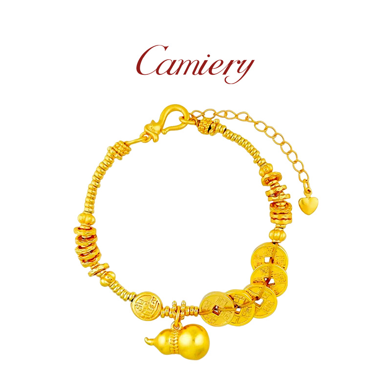 新中式轻奢五帝钱盘缠葫芦手链时尚百搭ZYN