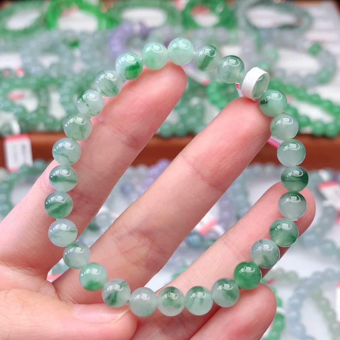 翡翠手链未镶嵌翡翠6mm