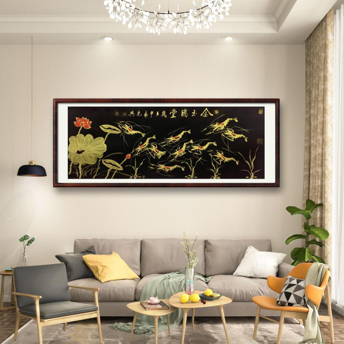 张光兴作品 金玉满堂  六尺横幅