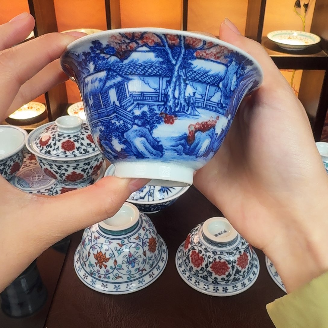 景德镇陶瓷手绘作品