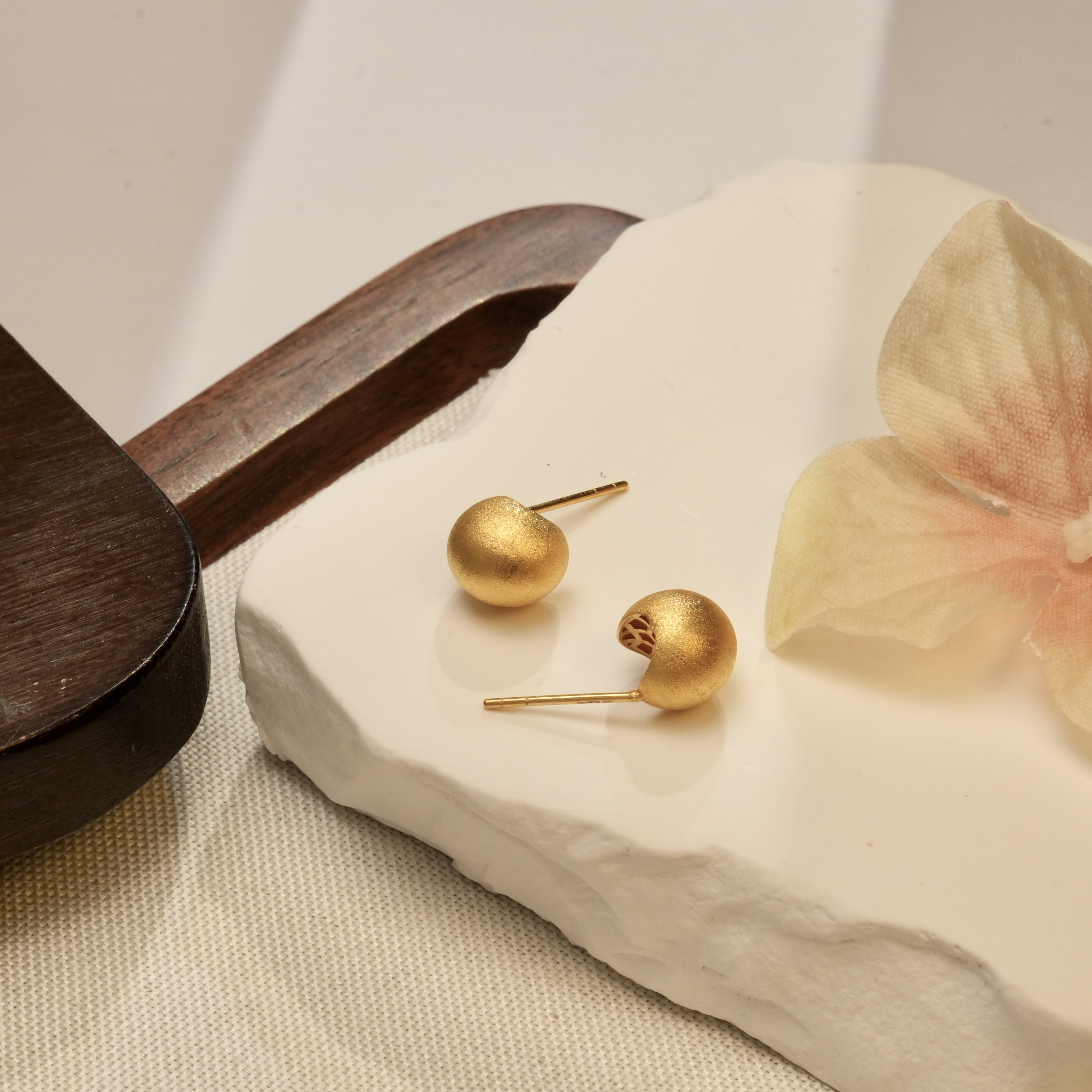 新年上新-E/X【金豆豆耳钉】 足金999精工5耳饰