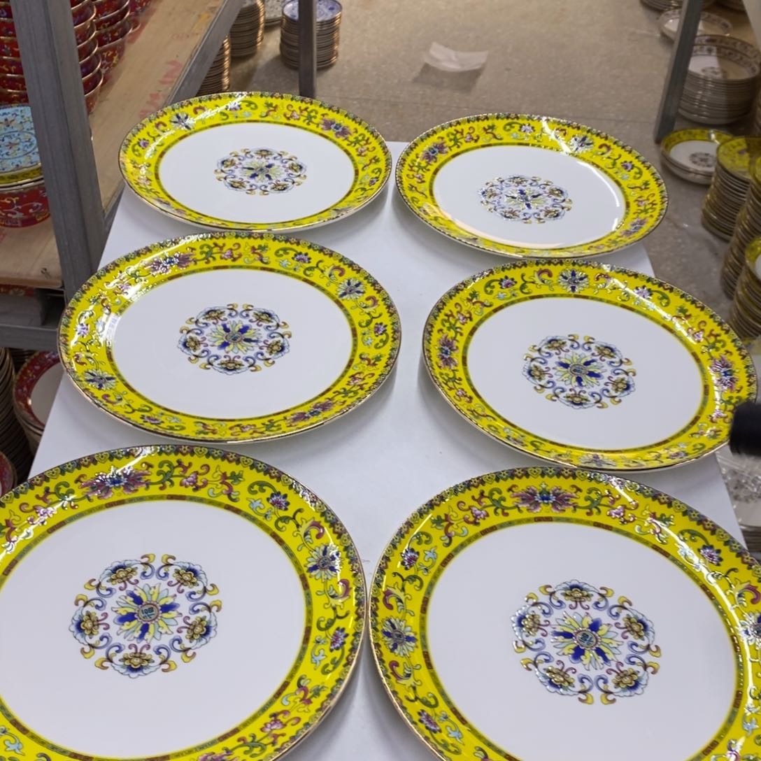 珐琅6个8英寸深直径20.5厘米