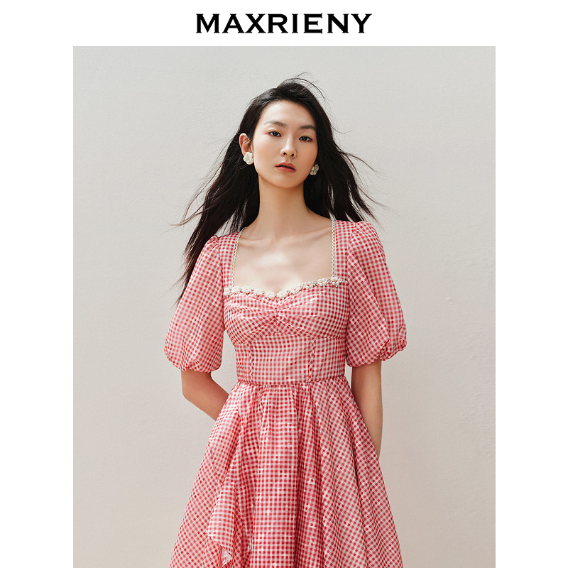 【老板娘天】MAXRIENY收腰连衣裙新款