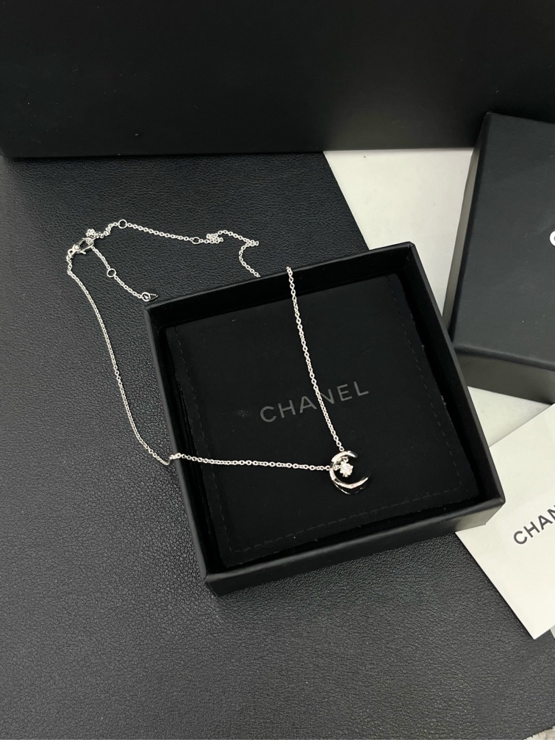 95新 Chanel/香奈儿 coco crush水冰月白金项链底长47.5cm