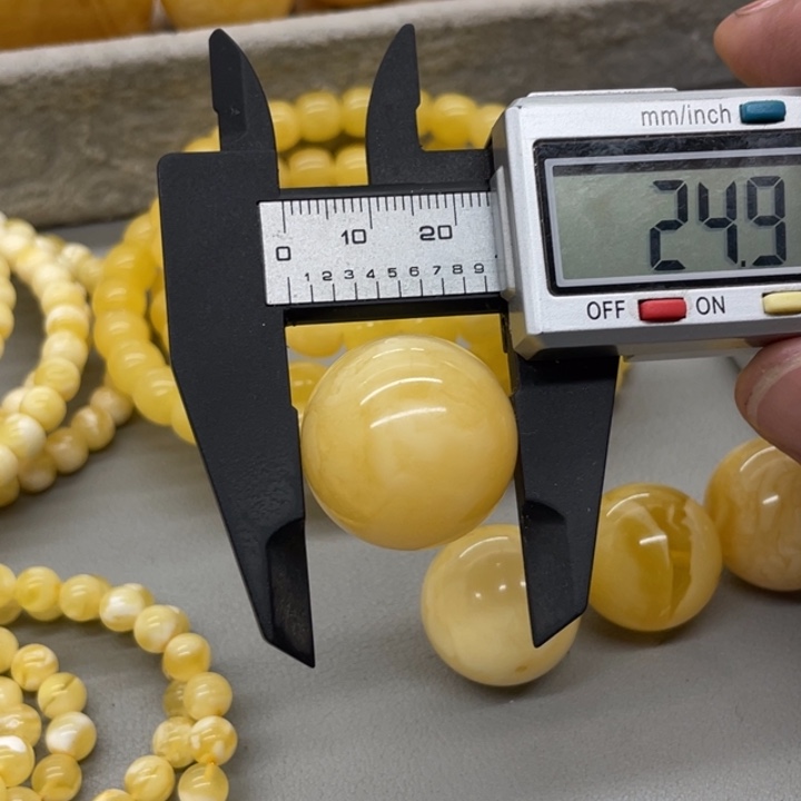 琥珀未镶嵌裸石珠子