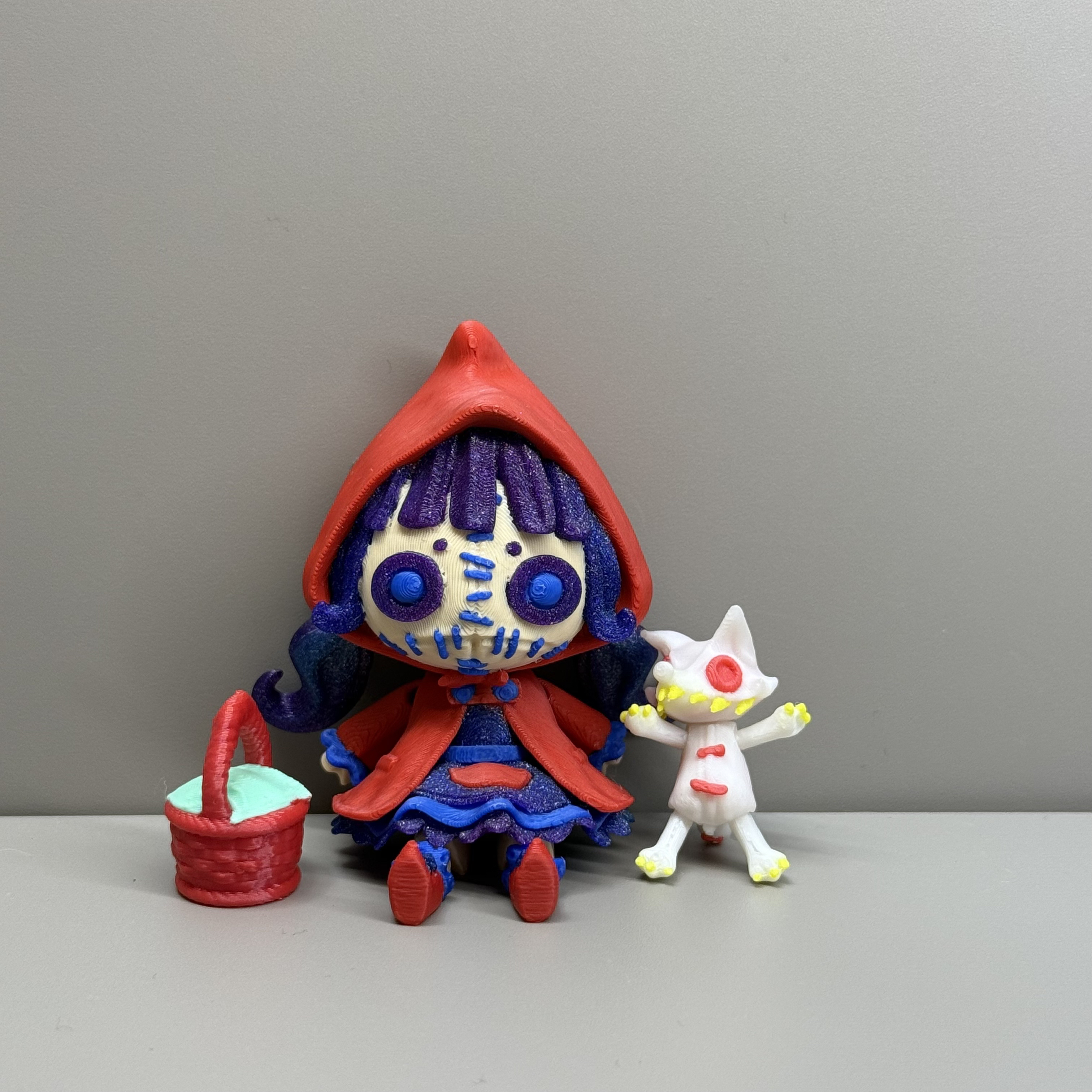 3d打印 小红帽系列 摆件 挂件 钥匙链