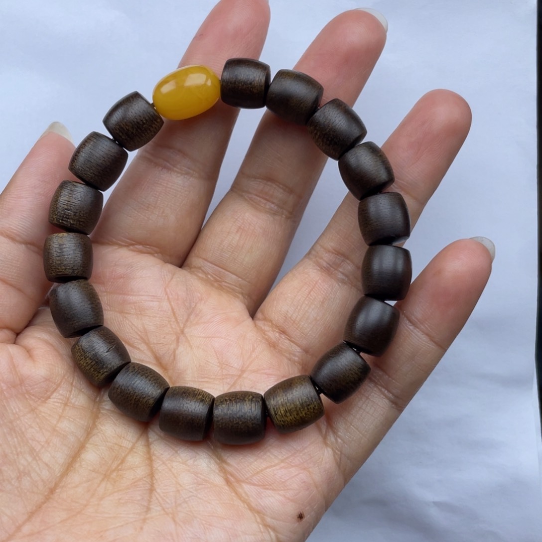 【闪购商品】沉香手串越南白棋1.0