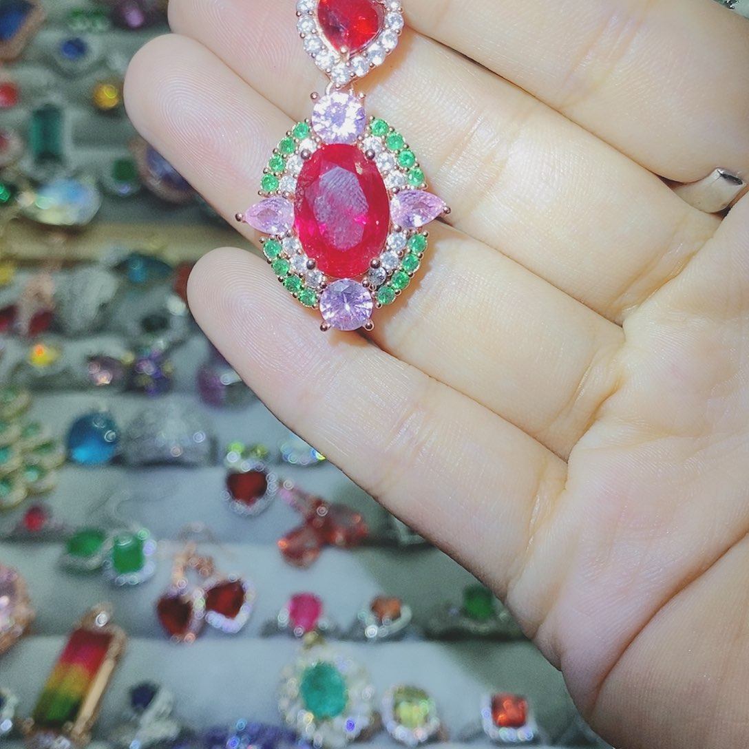 【闪购商品】芙蓉石戒指银S925镶嵌