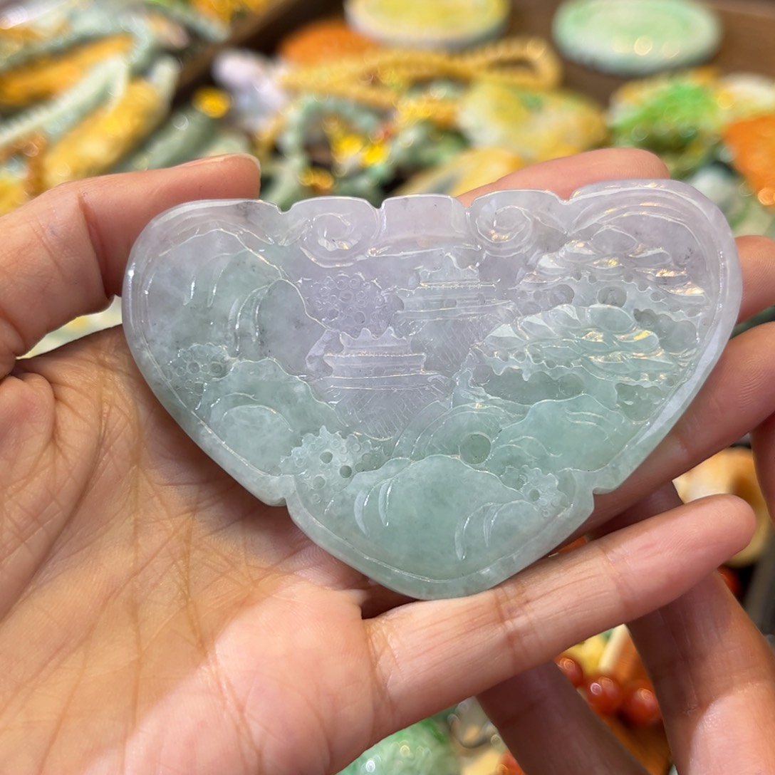 翡翠颈饰未镶嵌待编款