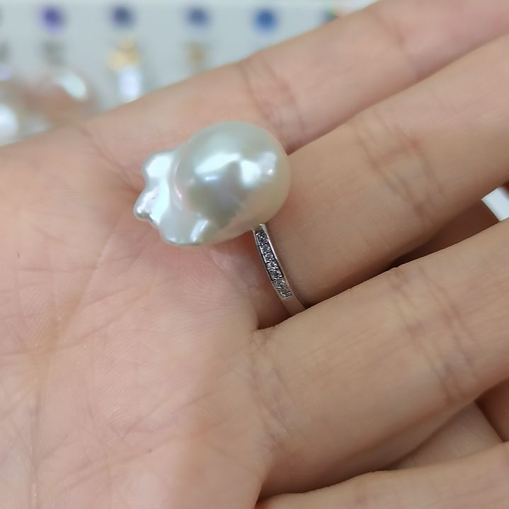 戒指未镶嵌淡水珍珠