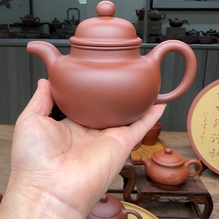 @***️茶壶紫砂老料清水泥紫砂壶