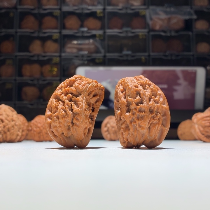 胡***勋文玩核桃把件大粗筋半壁江山