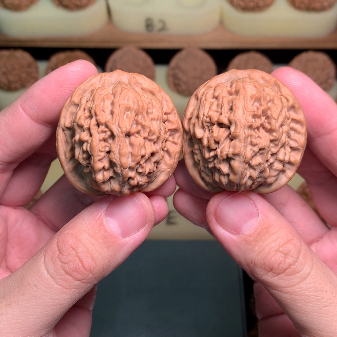 文玩核桃吊坠42邯郸莲花虎全品50g