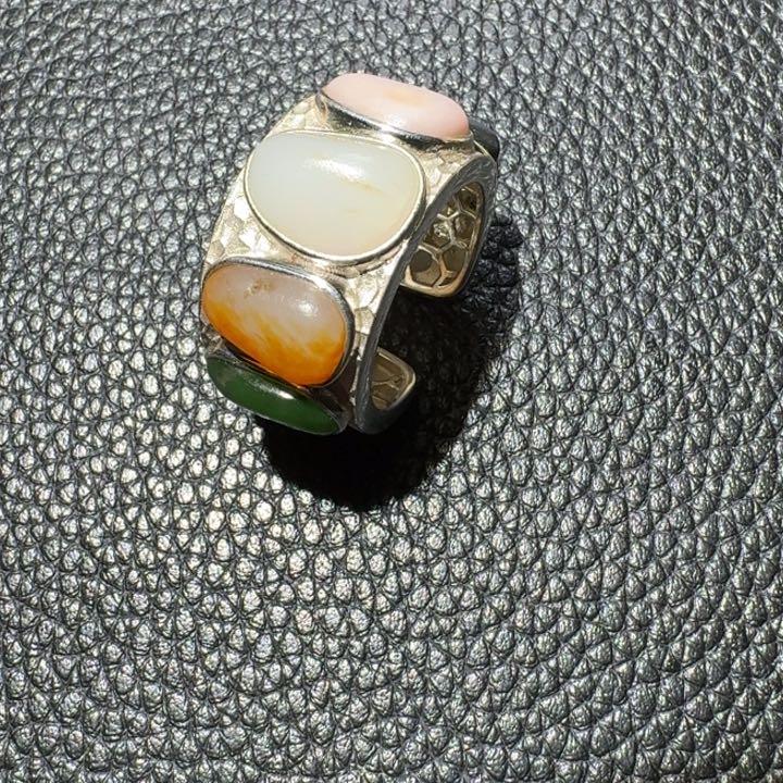 和田玉珠宝奇石银S925镶嵌随**安