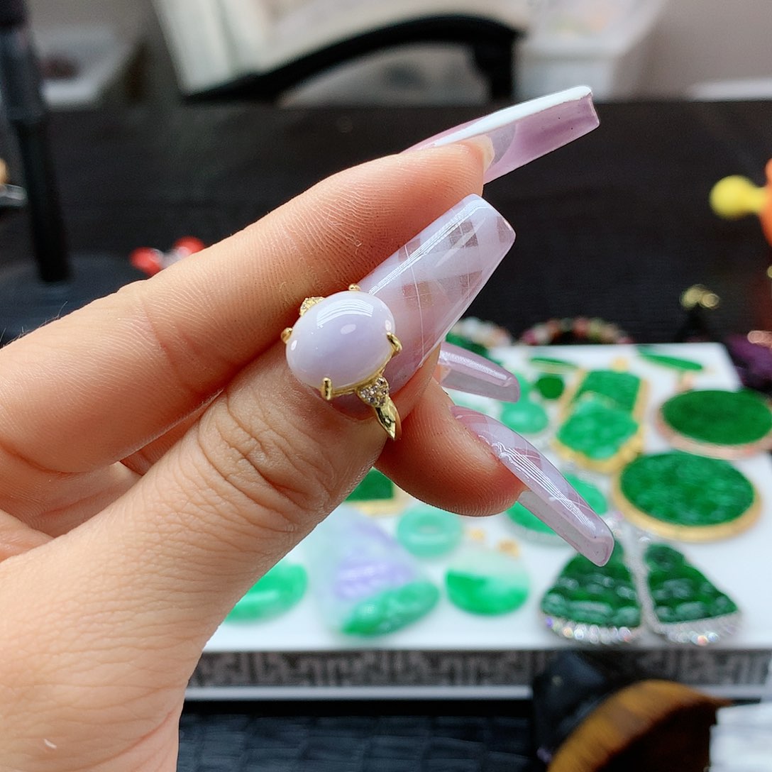 【闪购商品】翡翠戒指银S925镶嵌，