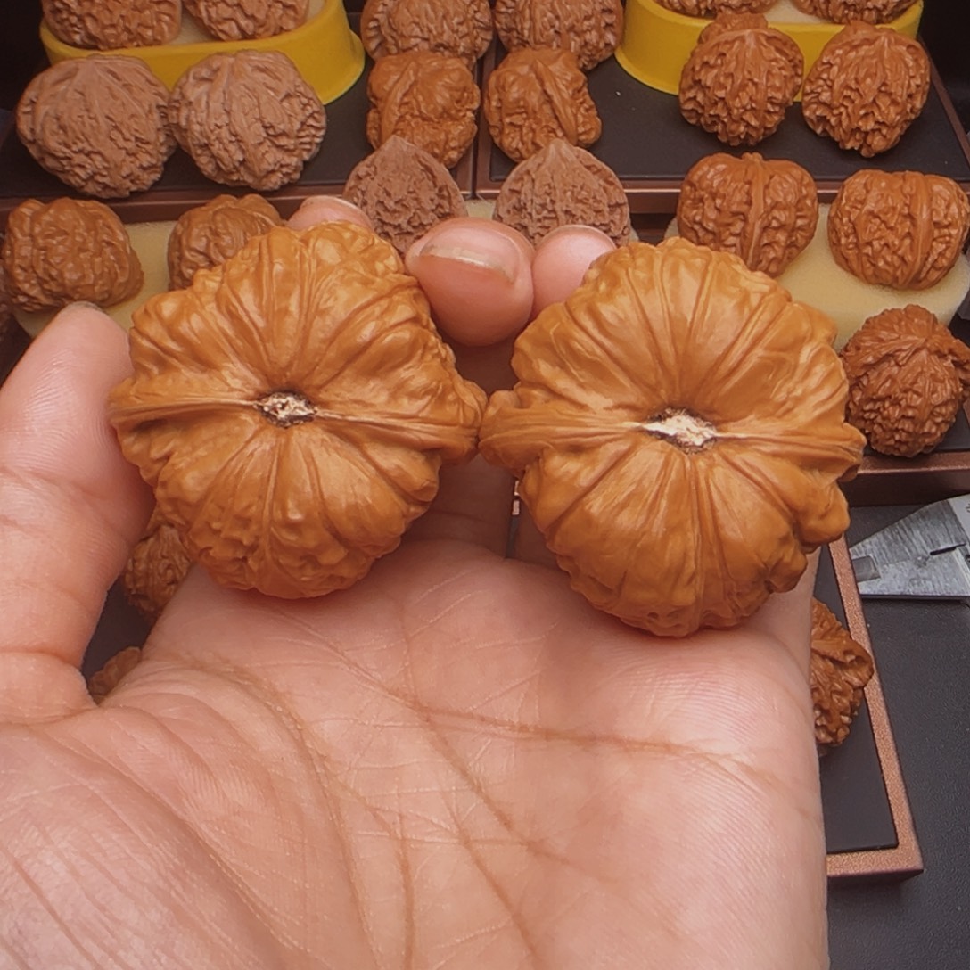 文玩核桃把件文玩核桃南瓜微修