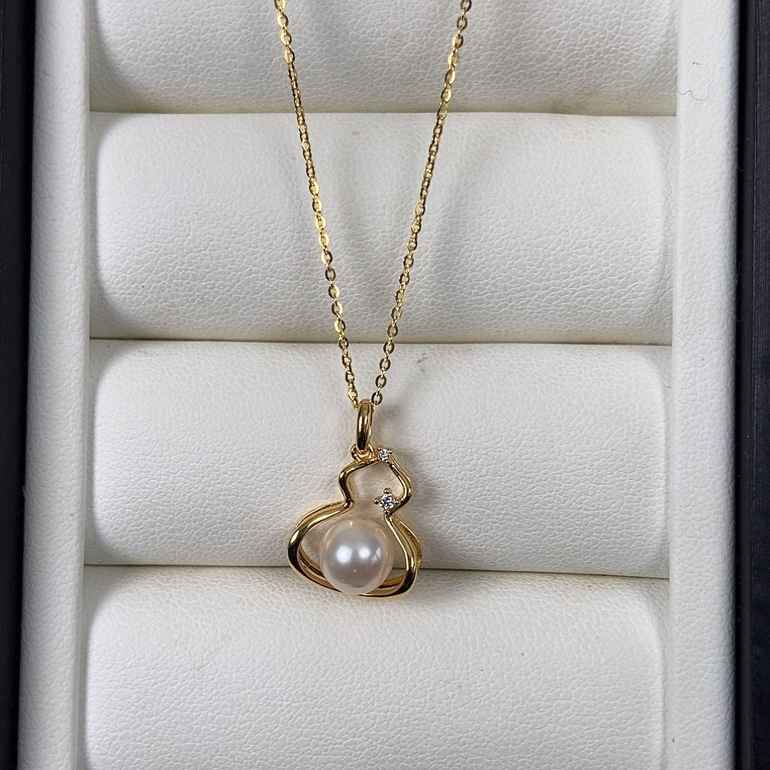 海水珍珠颈饰银S925镶嵌