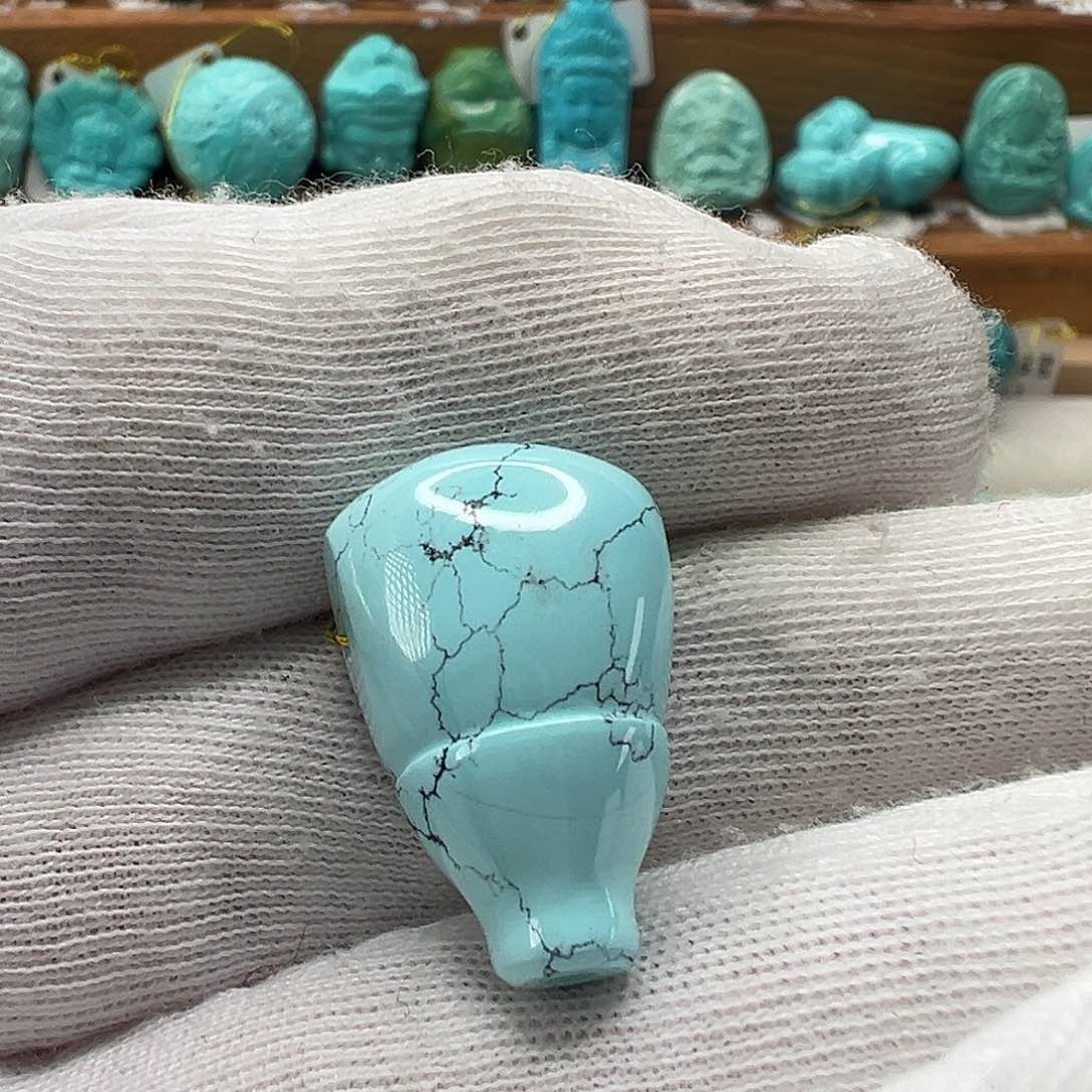 绿松石三通 未镶嵌