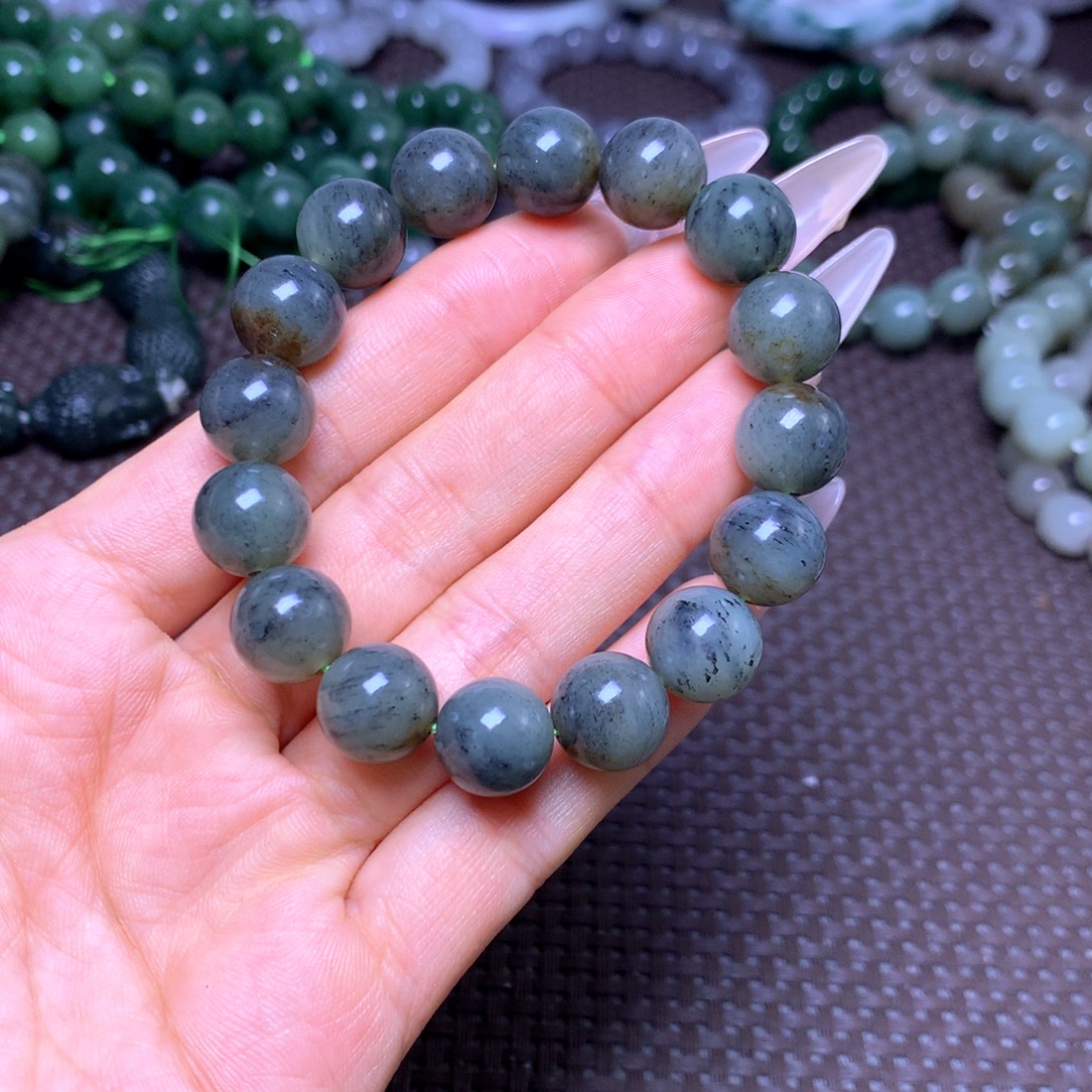 和田玉未镶嵌手串卡12