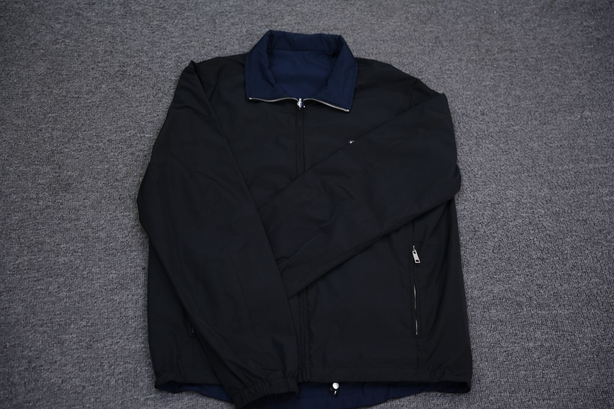 031-P老板推荐男双面可穿黑蓝薄款外套88064