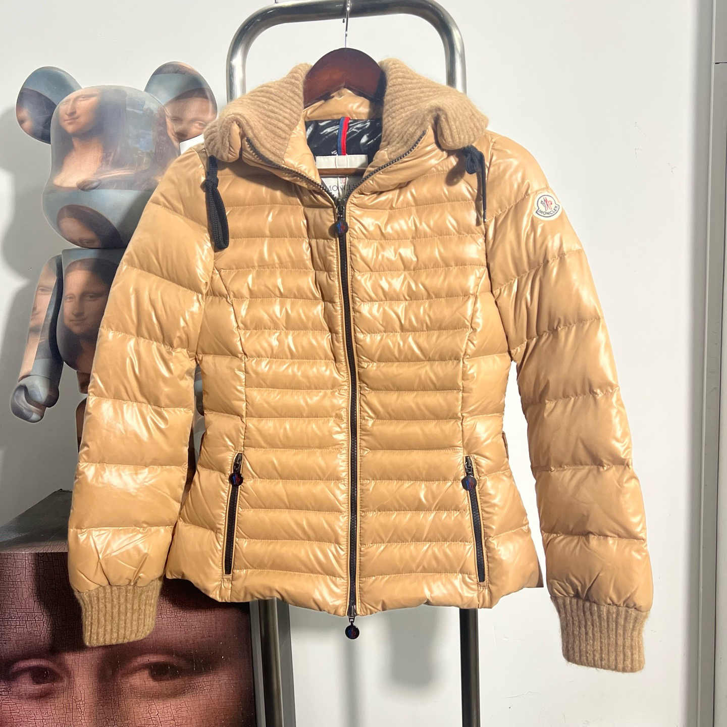 99新 MONCLER 毛领羽绒服 AA1114尺码0 衣长58 胸围46