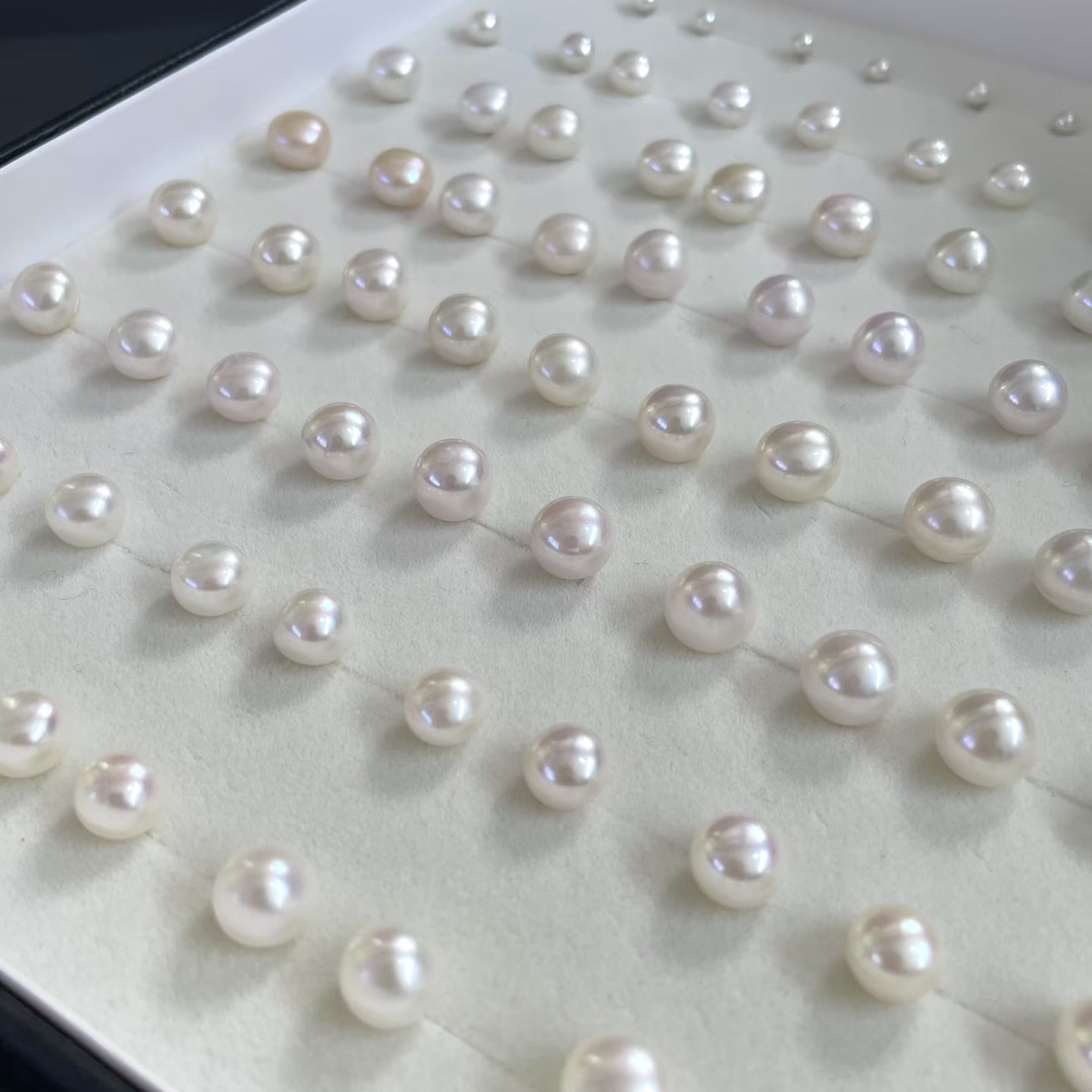 天然淡水无核真珠耳钉S925银耳针银托高级感耳饰