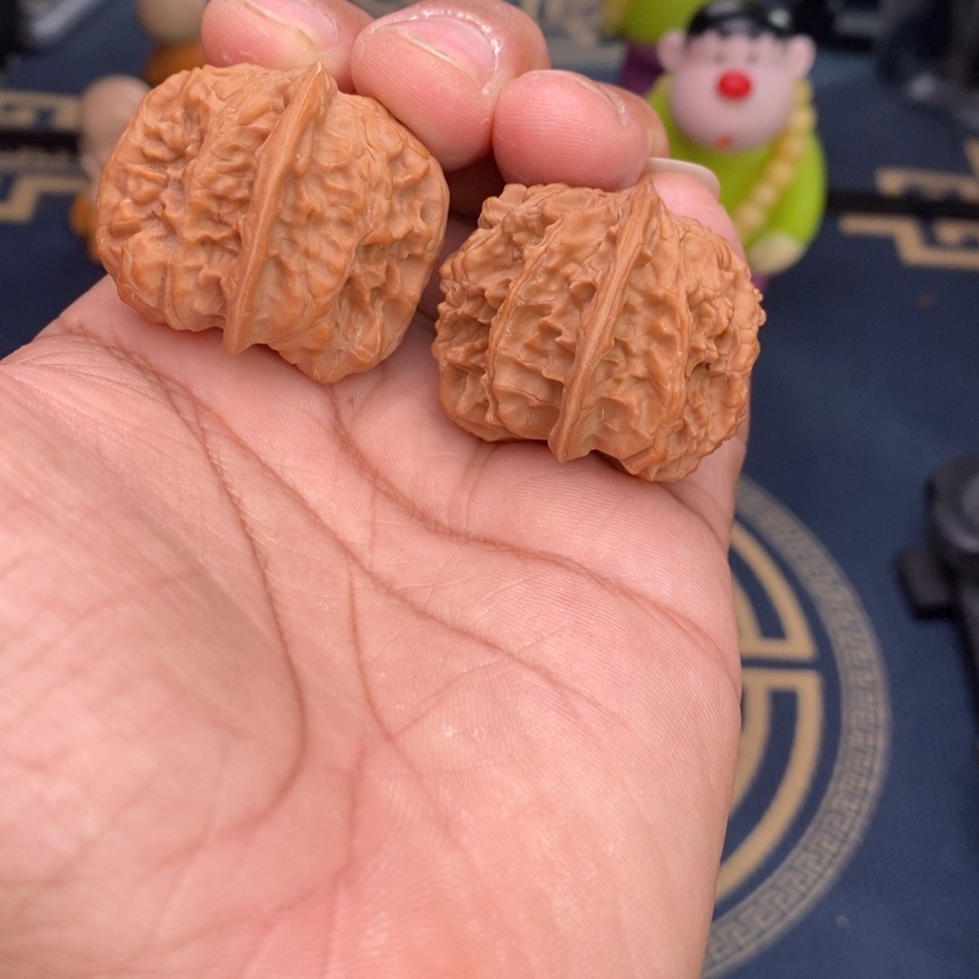 文玩核桃吊坠蓟县红马蹄全品无修