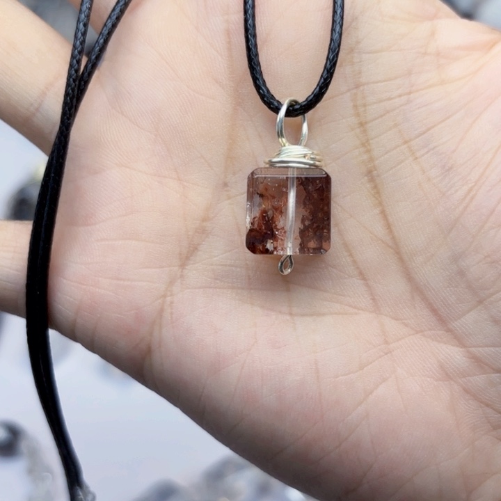 未镶嵌颈饰水晶12mm方糖闪灵钻项链