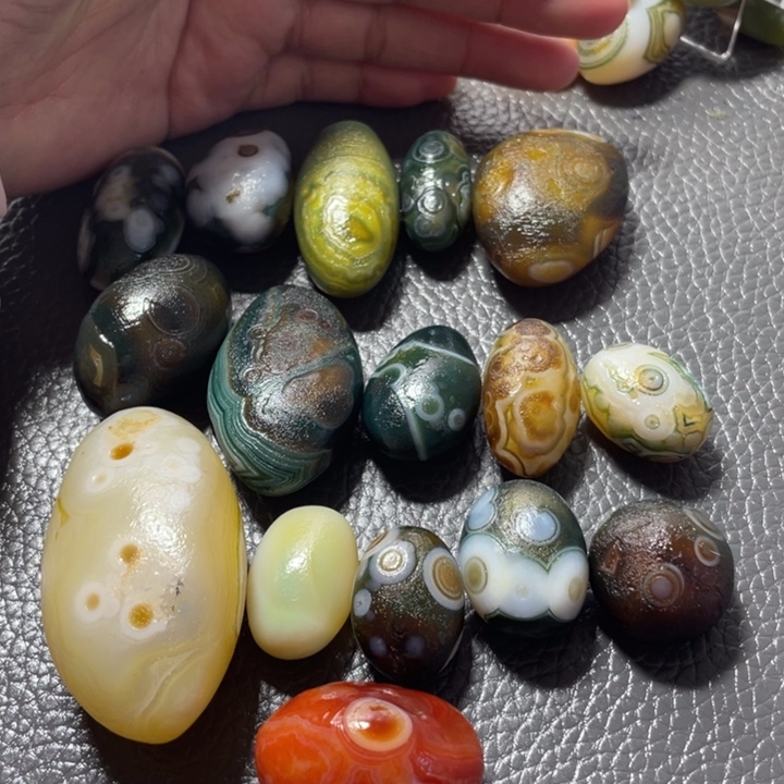 琥珀未镶嵌珠宝奇石海*蓝