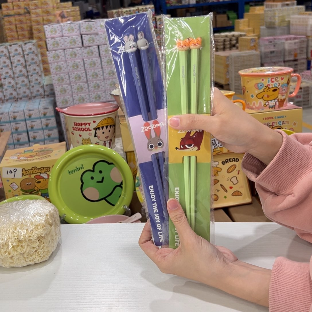 瓷迪士尼合金筷子两双