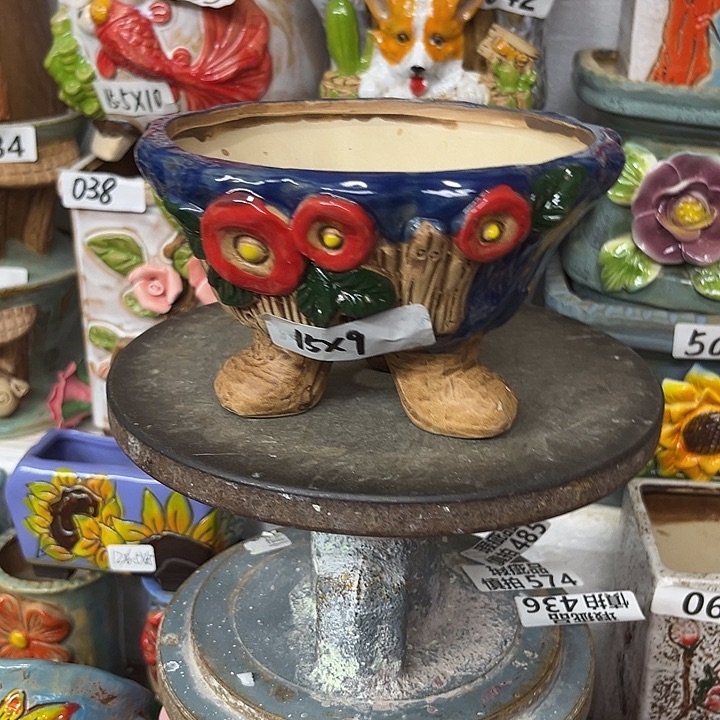 粗陶材质多肉花盆