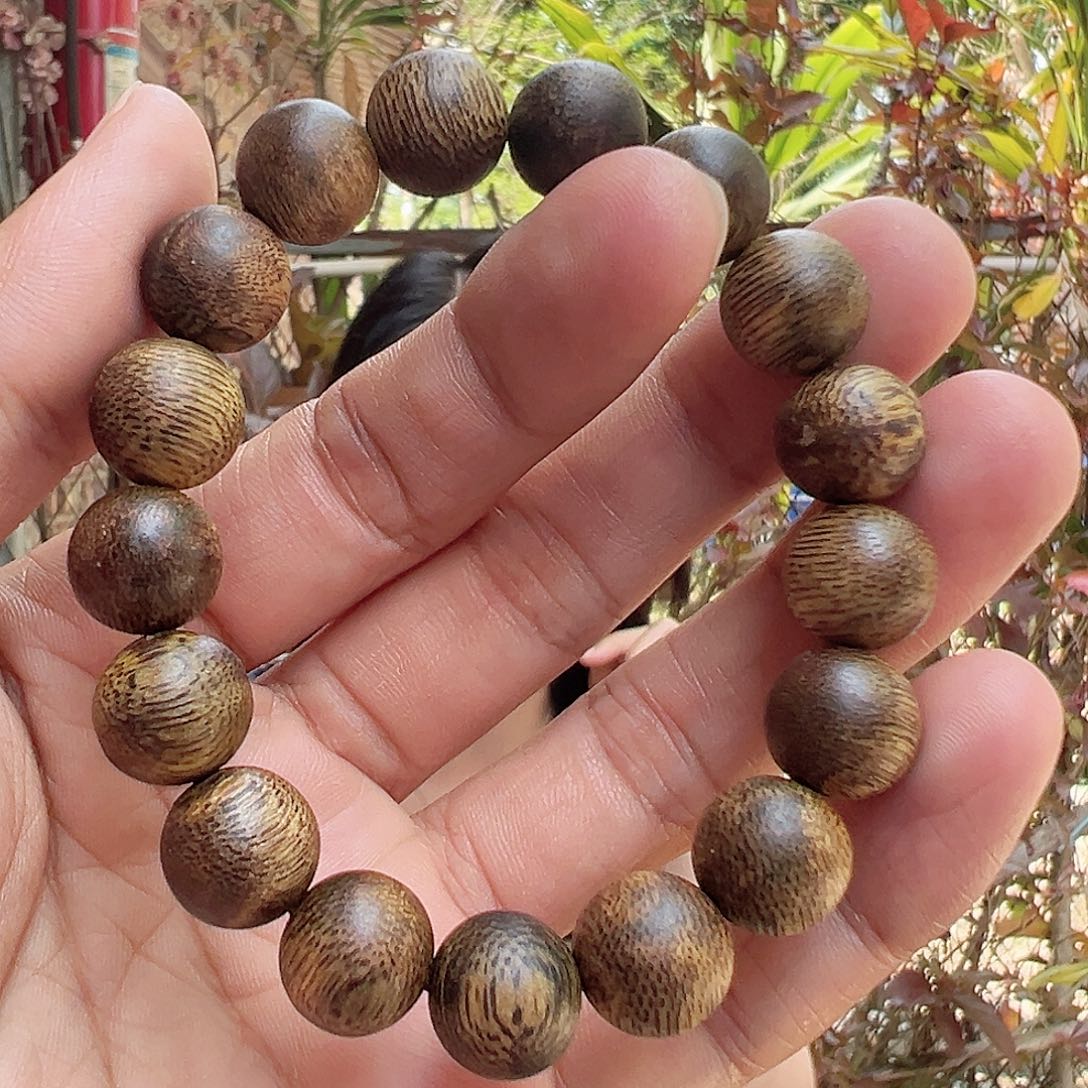 手串沉香海南虎斑紫棋手串发货一条卡1.2/11