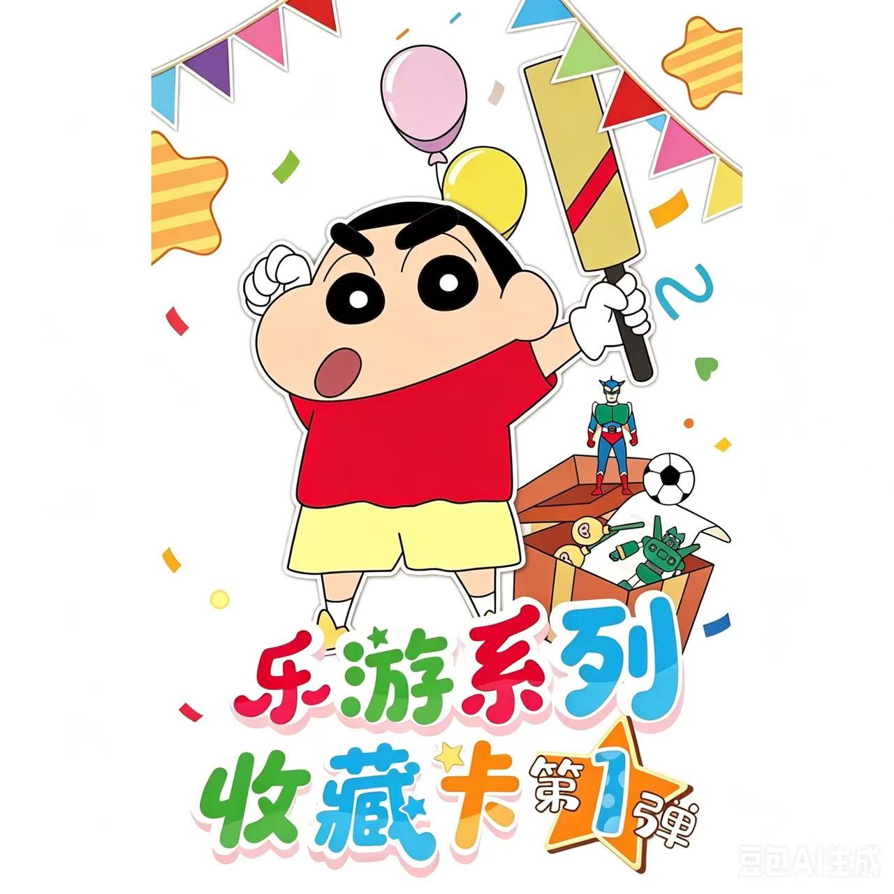 乐游系列 蜡笔小新 收藏卡第1弹 收藏卡牌【默认代拆】