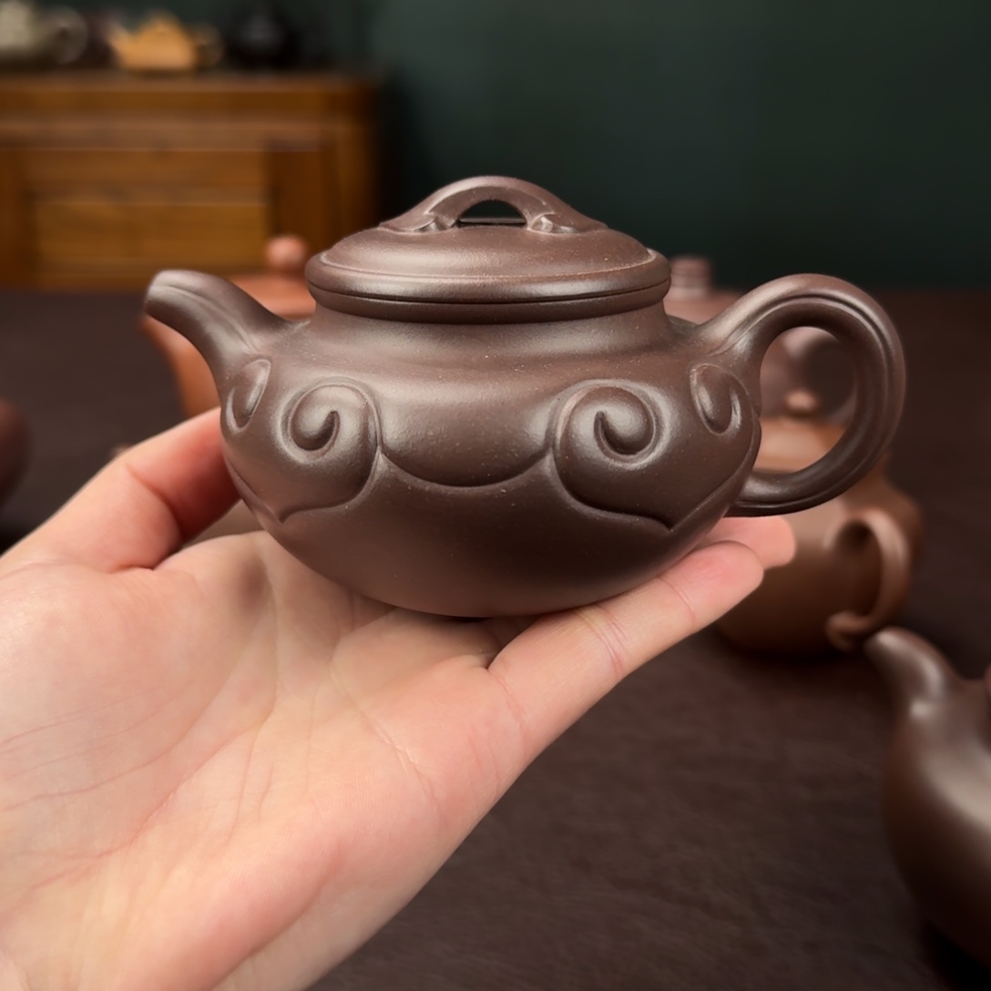 紫砂茶壶l*o紫泥仿古如意 过年优惠价