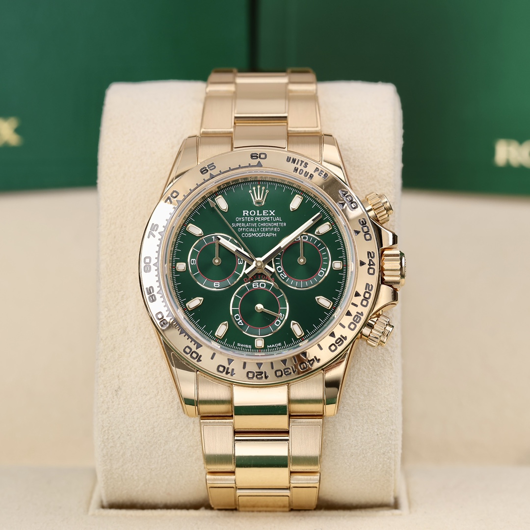 95新 Rolex/劳力士 116508 黄金迪通拿 绿金迪 2021年5月保卡