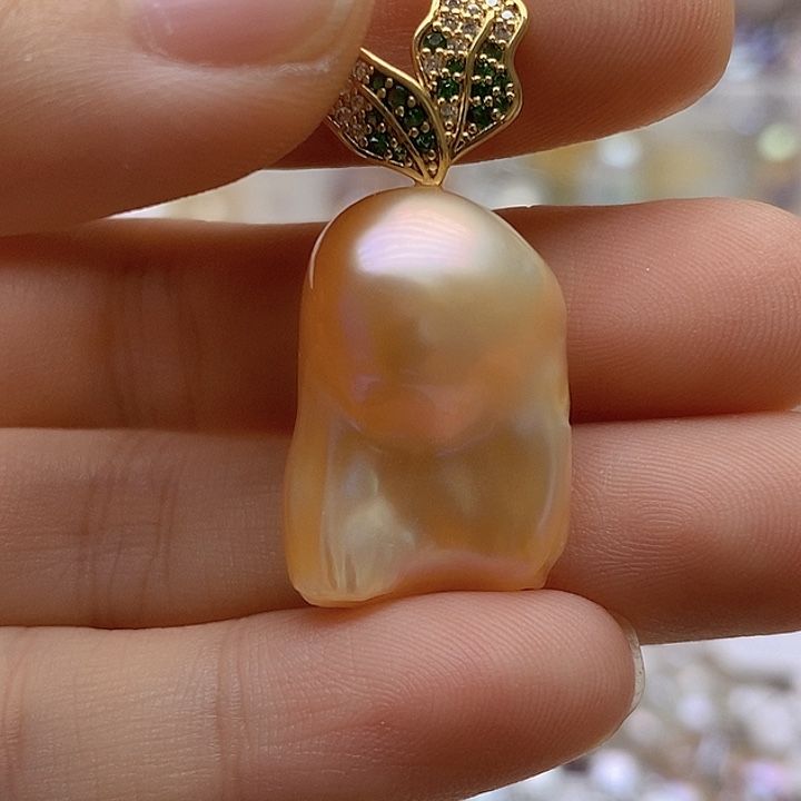 淡水珍珠未镶嵌吊坠(不含链)