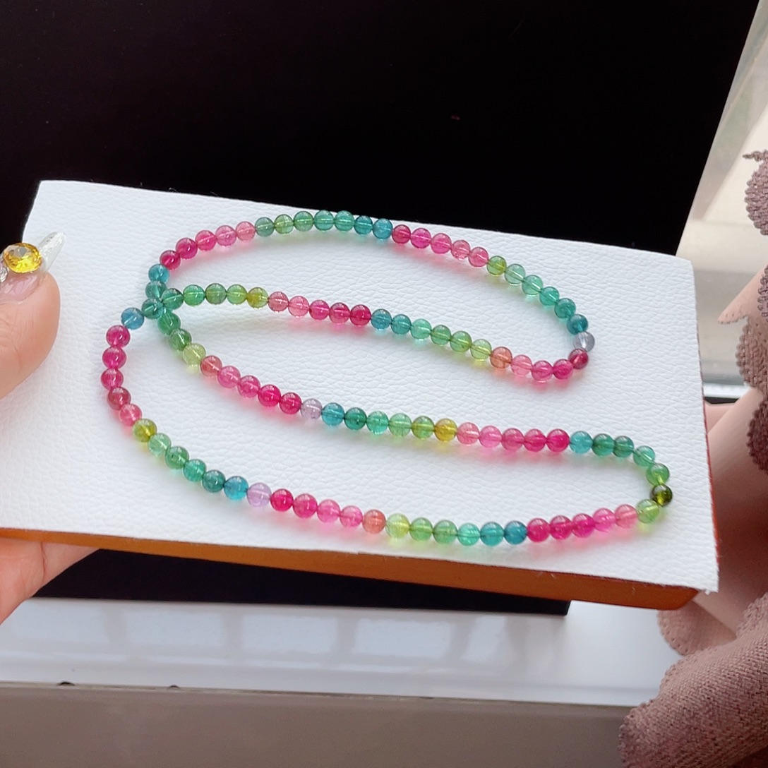 未镶嵌碧玺手链6mm