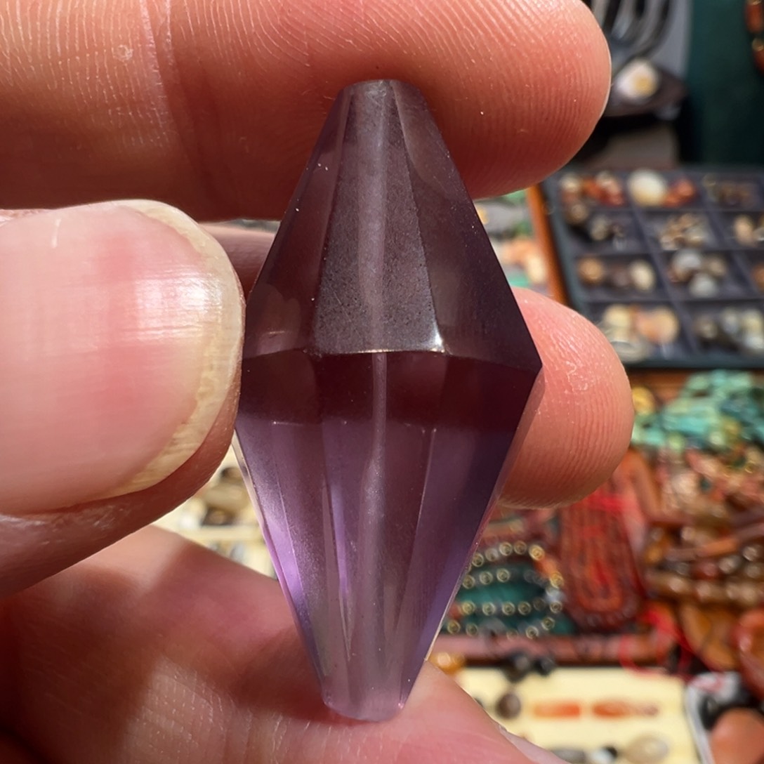 紫晶珠宝半成品未镶嵌