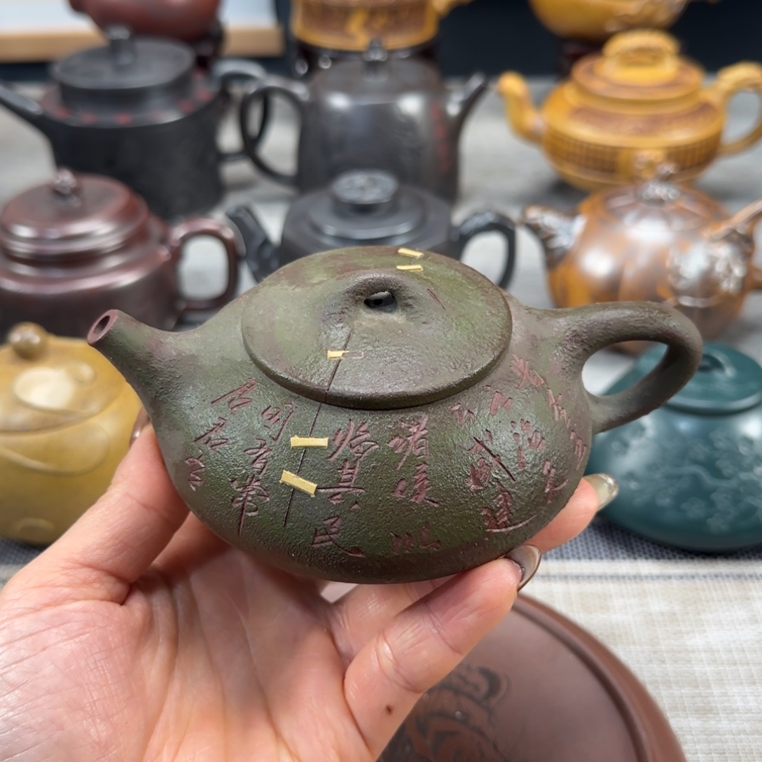 紫砂茶壶紫砂紫色紫砂