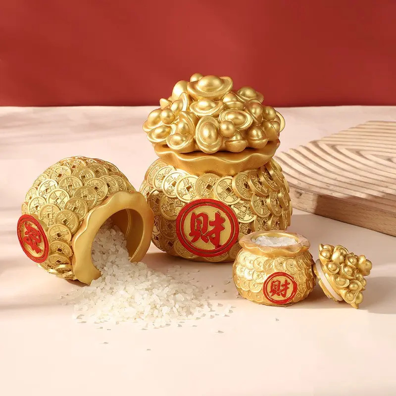 盆满钵满聚宝盆摆件