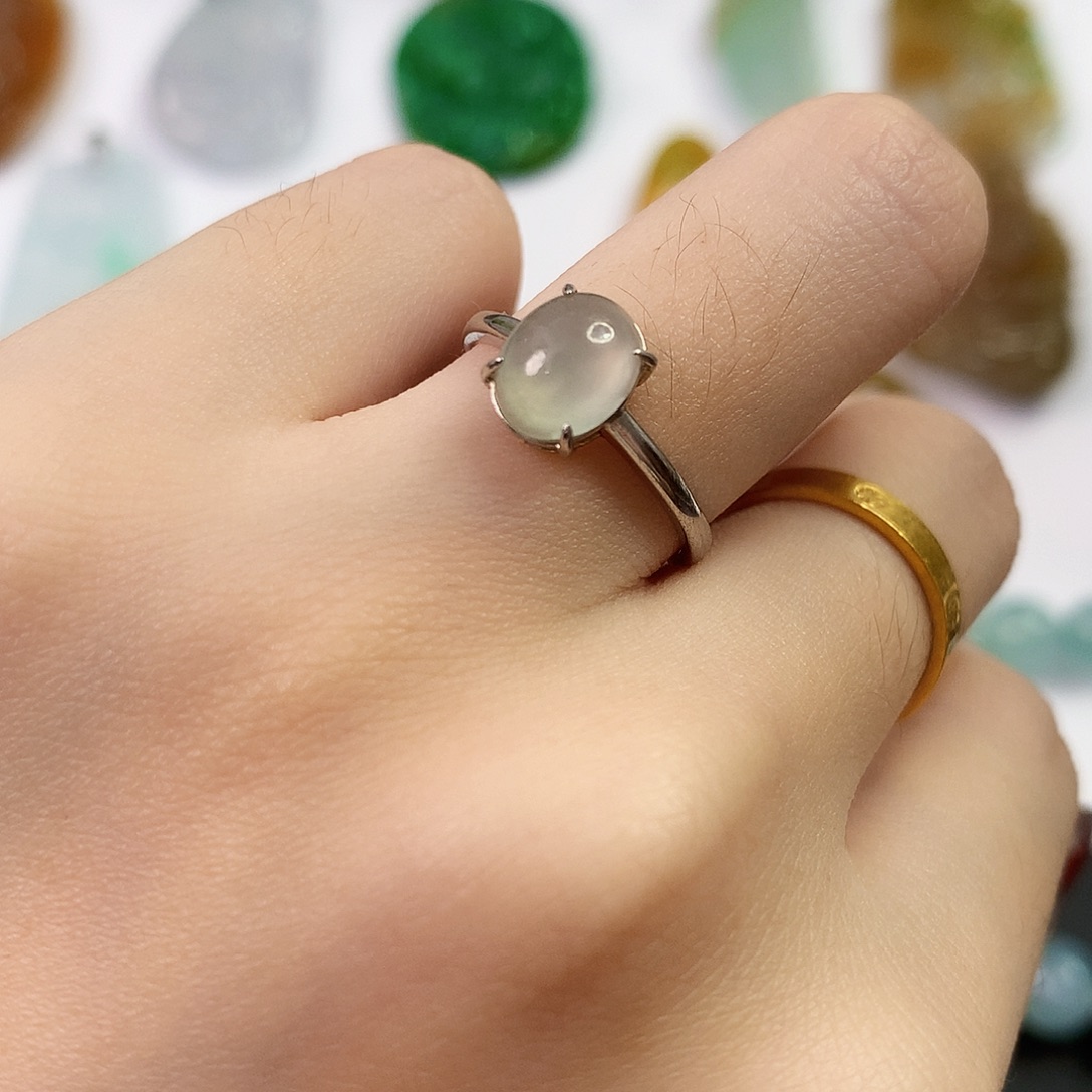 翡翠银S925镶嵌颈饰